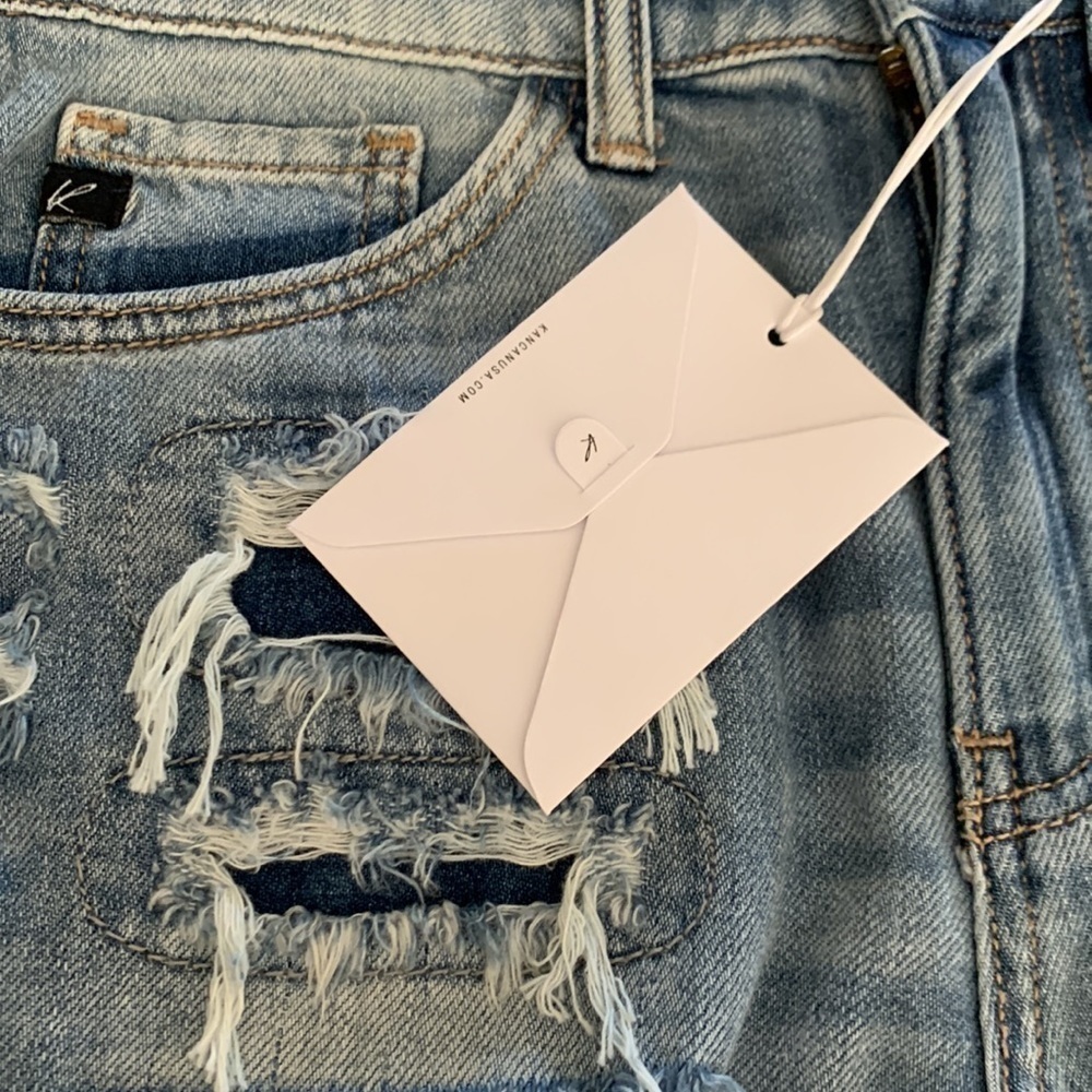 KanCan Brand New Jean Shorts Distressed XS Extra Small - Picture 5 of 9